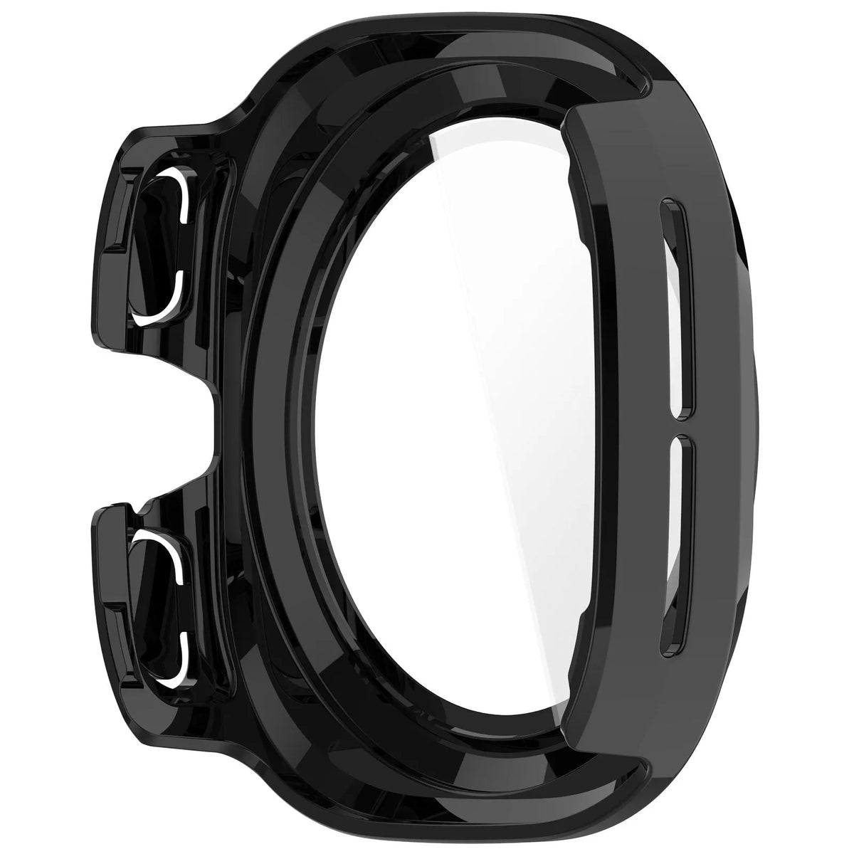 Samsung Galaxy Watch Ultra 2 PC case met glas (zwart)