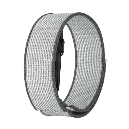Bandz Garmin Cirqa Nylon Band für Biceps (Grau/Weiß)