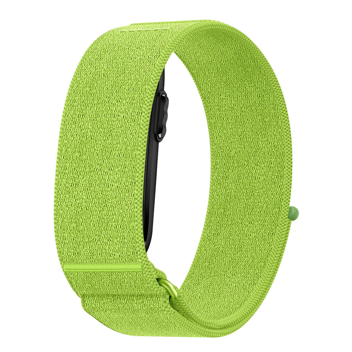 Nylon Strap 'Classic', lime, without a watch, 3/4 front view