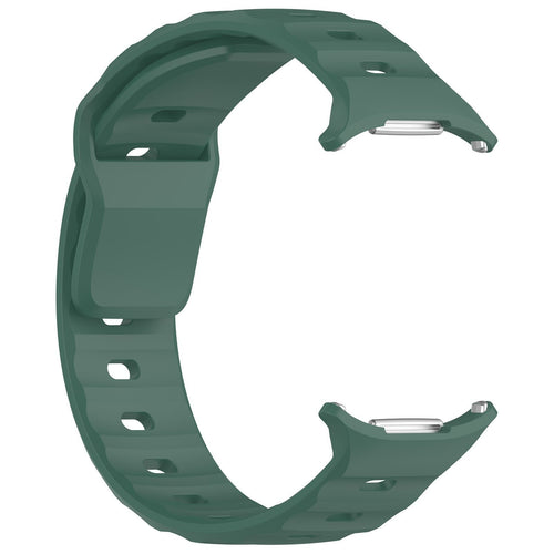 Outdoor Silicone Strap, dark green, without a watch, 3/4 front view