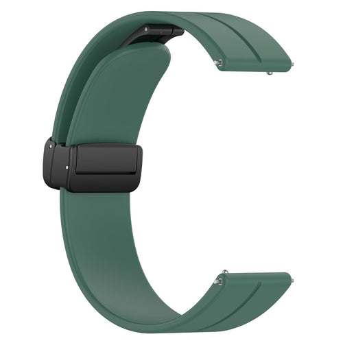 Withings Steel HR Sport D-Buckle Silicone Strap (Dark Green)