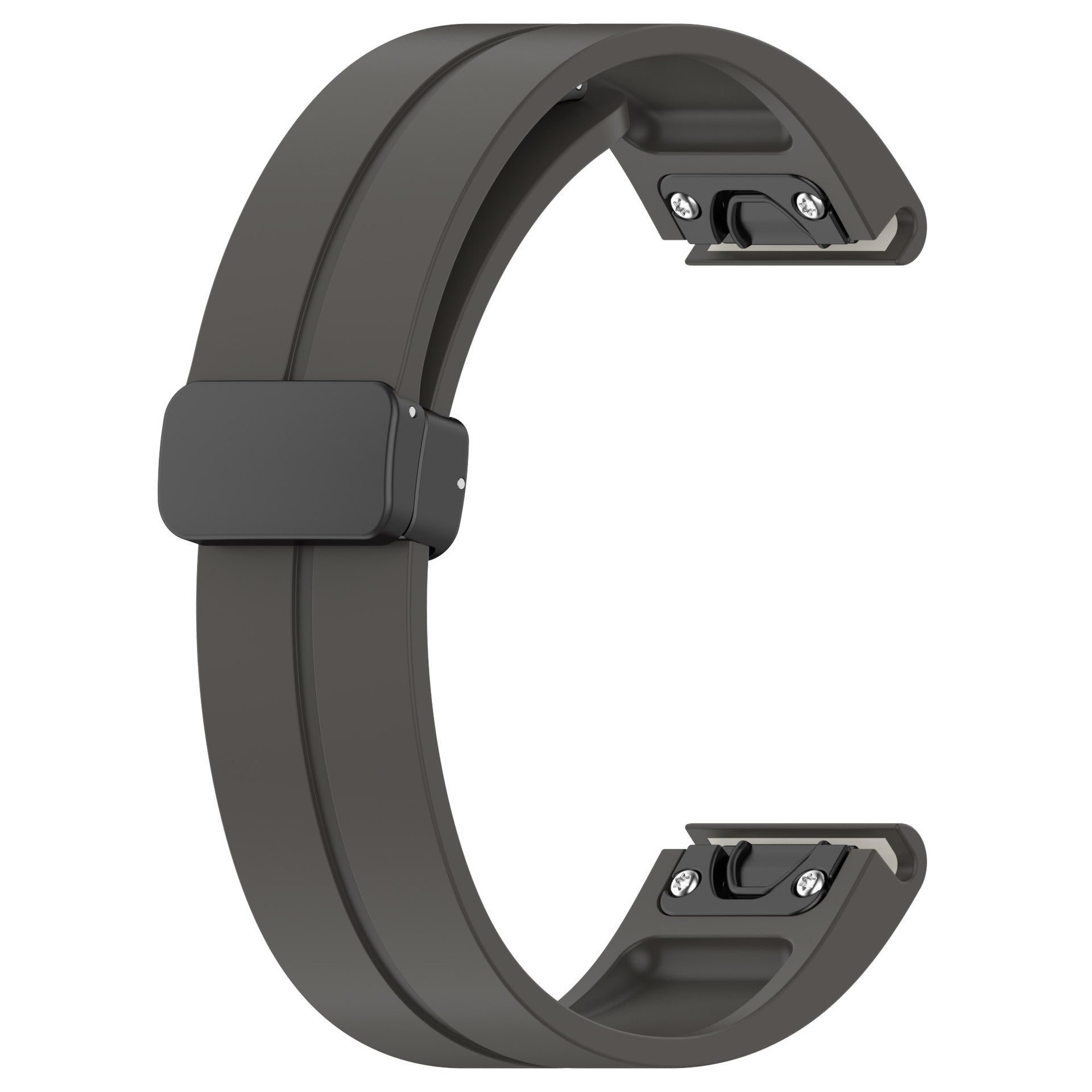 Garmin Fenix 6 D-Buckle Silicone Strap (Dark Grey)