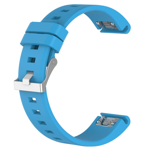 Garmin Fenix 7 glossy silicone band (lichtblauw)