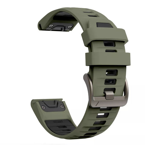Garmin Descent MK3i - 51mm Sport Strap with Buckle (Olive Green/Black)