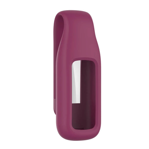 Silicone Clip, burgundy, without a watch, 3/4 front view