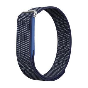 Nylon Strap 'Classic', azure blue, without a watch, 3/4 front view