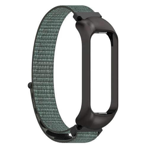 Nylon Strap, grey-green, without a watch, 3/4 front view