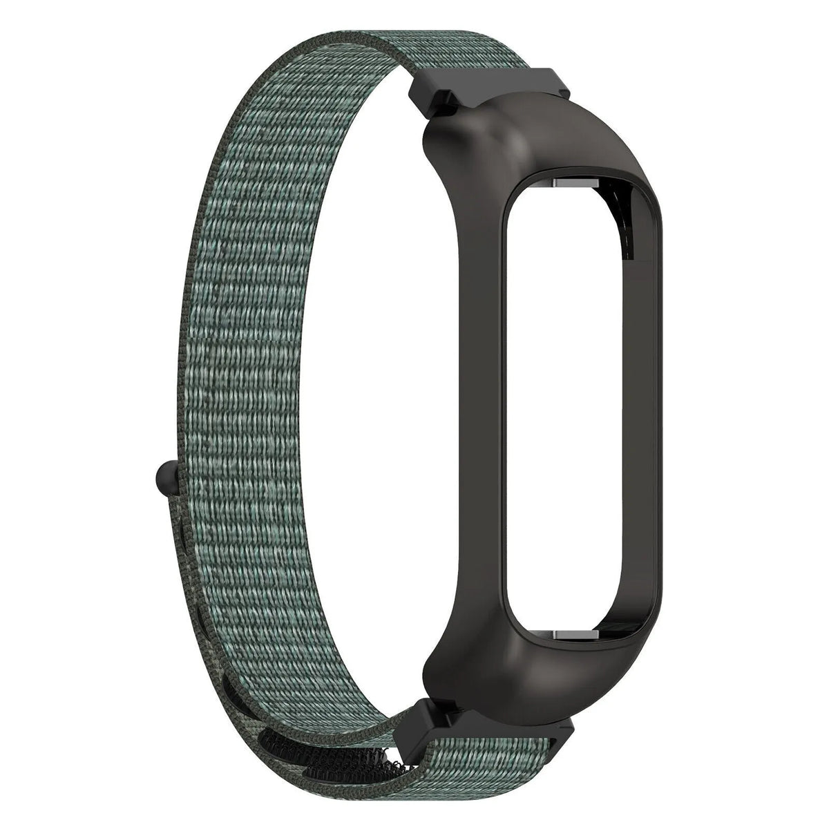 Nylon Strap, grey-green, without a watch, 3/4 front view