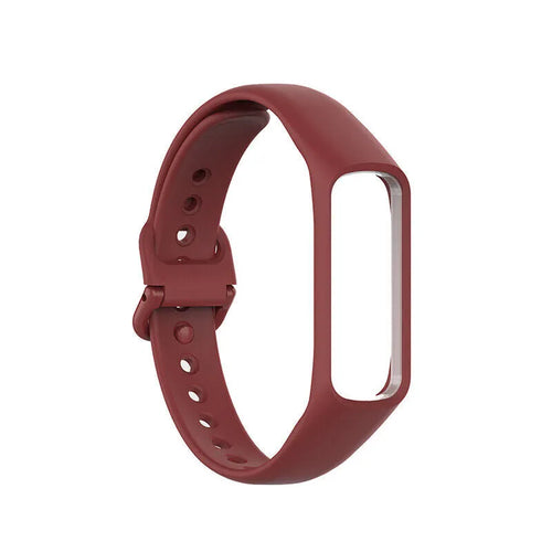 Silicone Strap, burgundy, without a watch, 3/4 front view