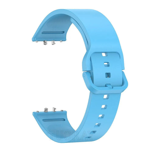 Silicone Strap, light blue, without a watch, 3/4 front view