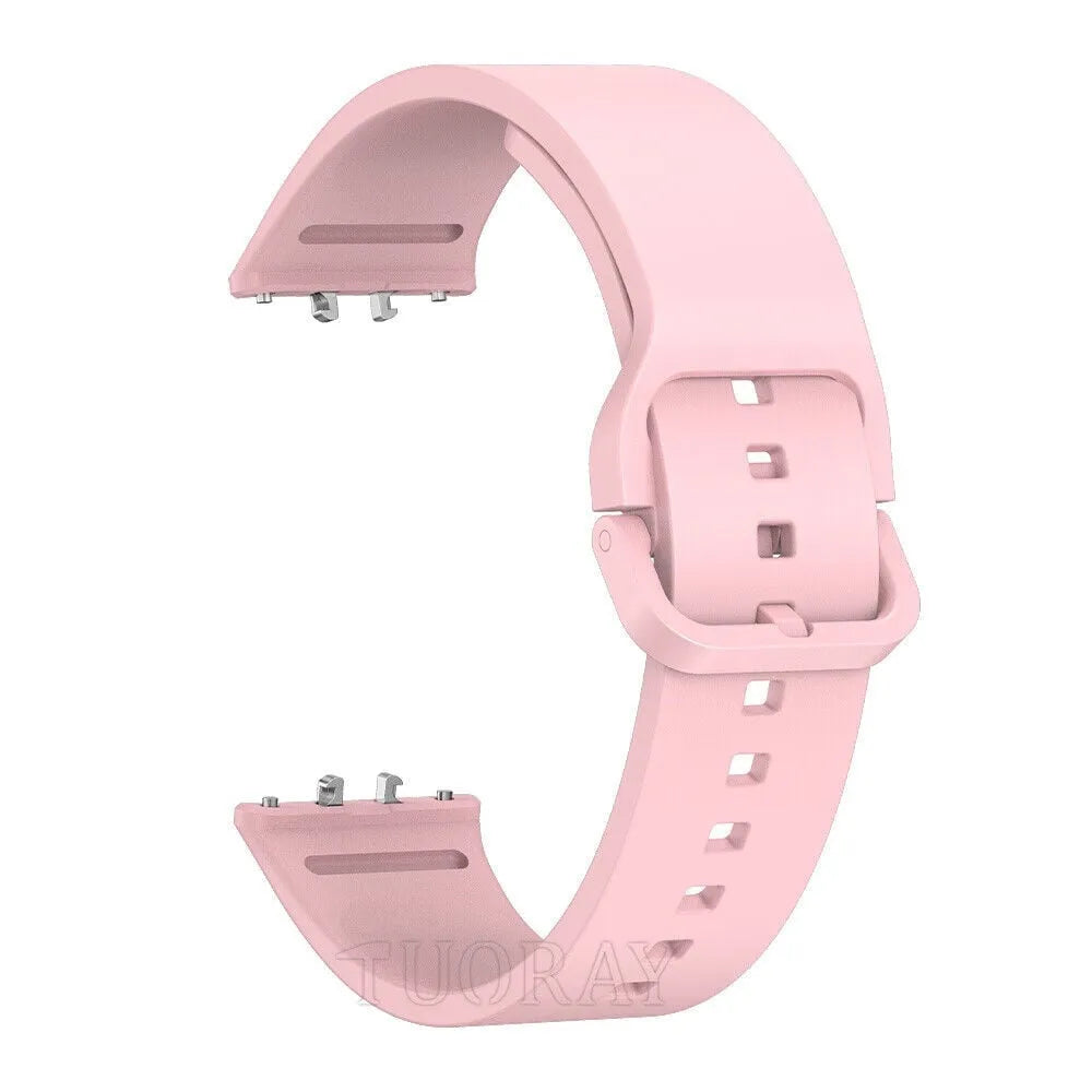 Silicone Strap, pink, without a watch, 3/4 front view
