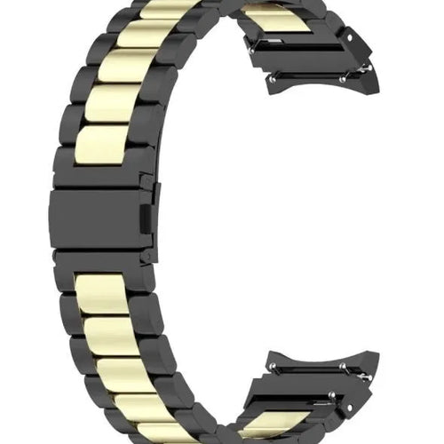 Steel Strap, black/gold, without a watch, 3/4 front view