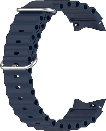Silicone Ocean Strap, dark blue, without a watch, 3/4 front view