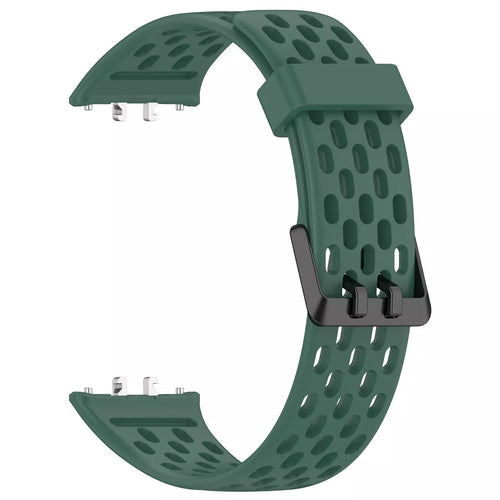 Bracelet silicone respirant Samsung Galaxy Fit 3 (vert)