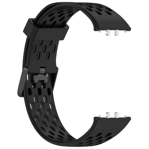 Samsung Galaxy Fit 3 Silikonarmband mit Löchern (Schwarz)