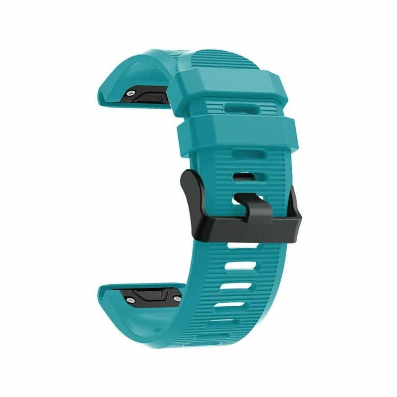 Silicone Strap, light blue, without a watch, 3/4 front view