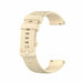 Bracelet montre 18mm silicone - universel (beige)