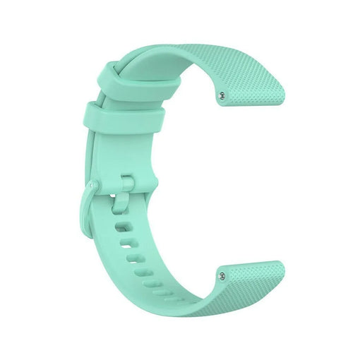Silicone Sport Strap, aqua, without a watch, 3/4 front view