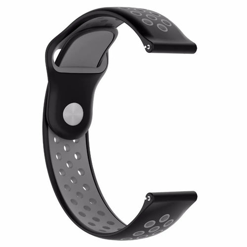 Fossil Gen 4 Venture (HR) sport band (zwart/grijs)