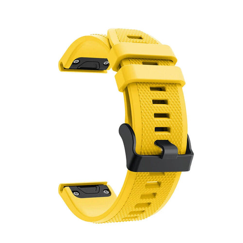 Bracelet silicone Garmin Tactix 8 - 47mm (jaune)