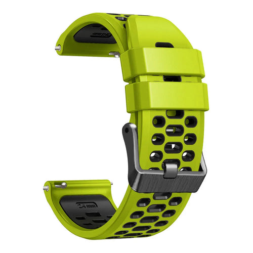 Coros Nomad sport gesp bandje (lime/zwart)