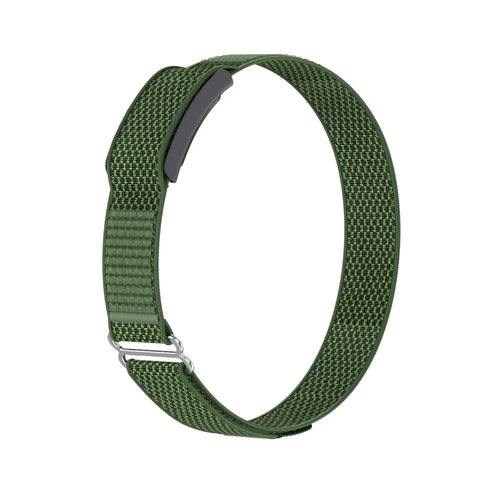 Biceps Nylon Bracelet, army green, without a watch, 3/4 front view
