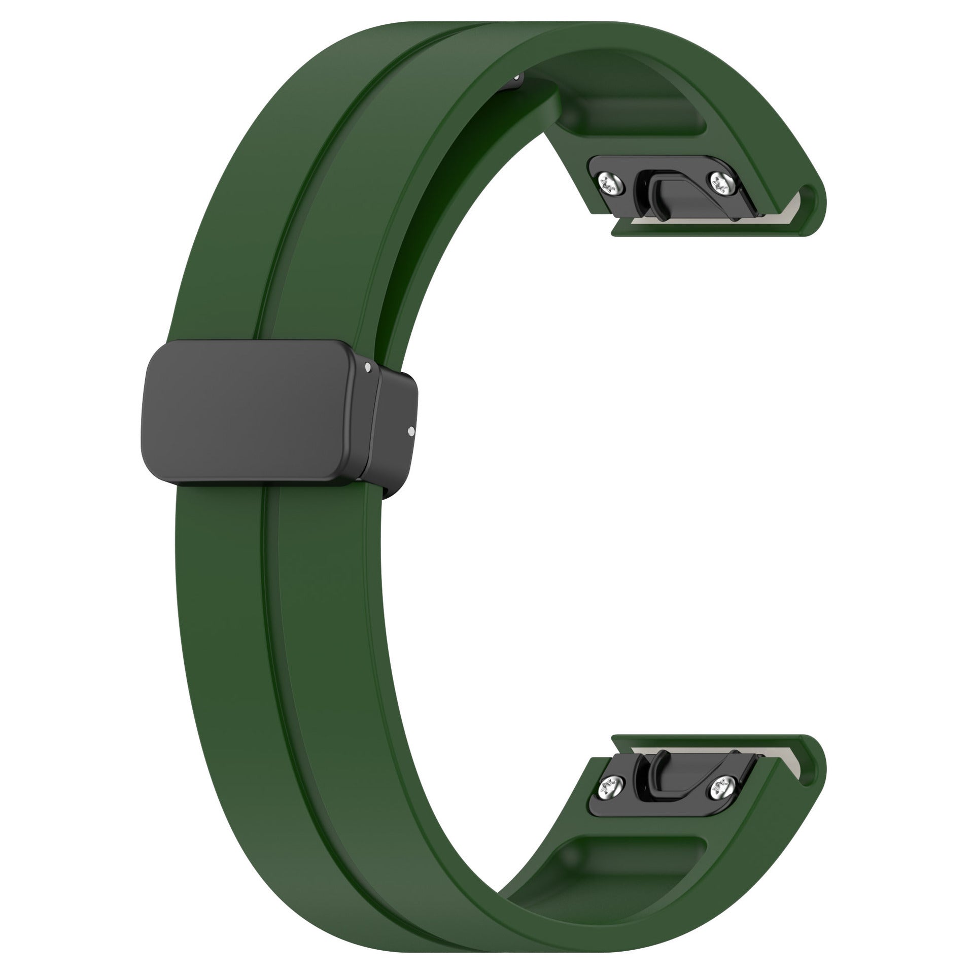 Garmin Quatix 7 D-Buckle Silicone Strap (Army Green)