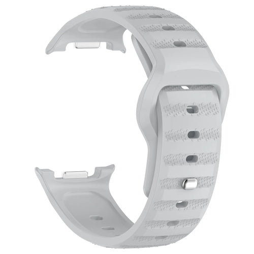 Outdoor Silicone Strap, grey, without a watch, 3/4 front view