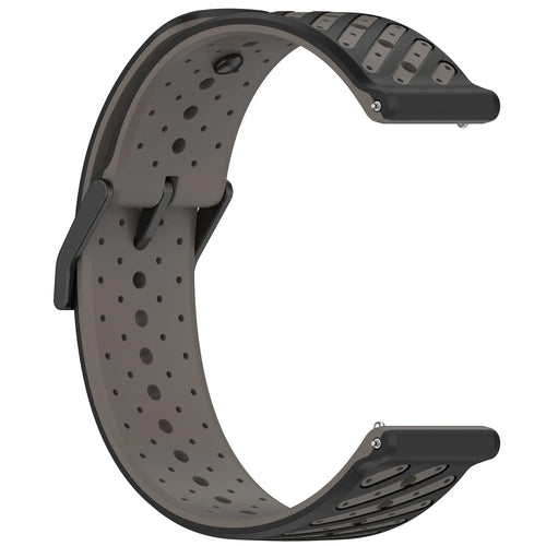 Bracelet silicone à rayures Oppo Watch X (gris)