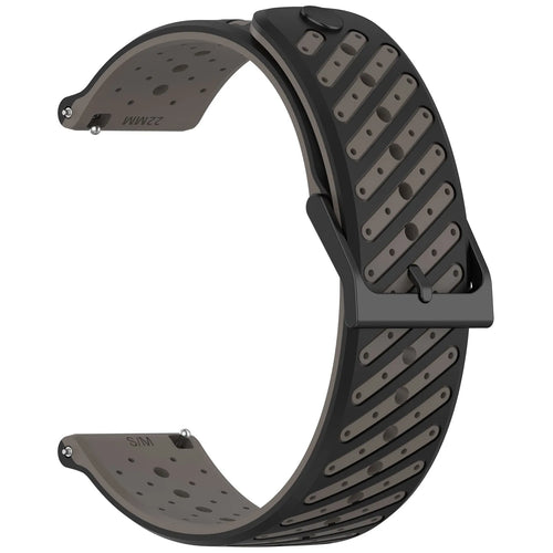 Suunto Race 2 Striped Silicone Strap (Grey)