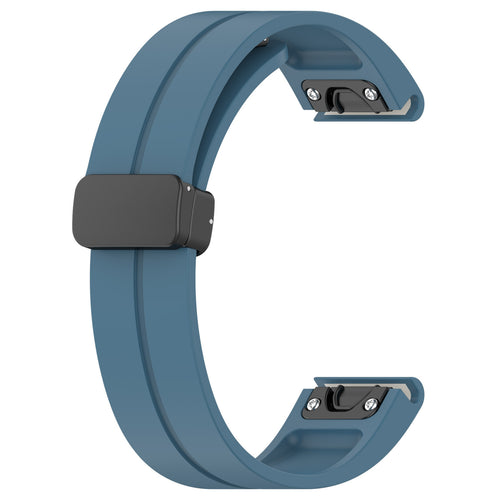 Correa silicona con hebilla-D Garmin Instinct 2 (gris azulado)