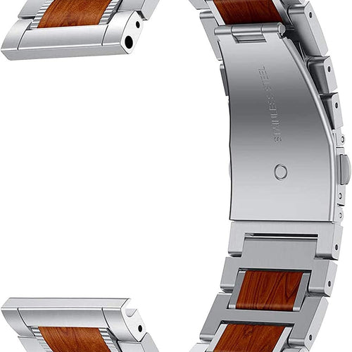 Amazfit Bip 5 Wooden/Steel Strap (Silver)