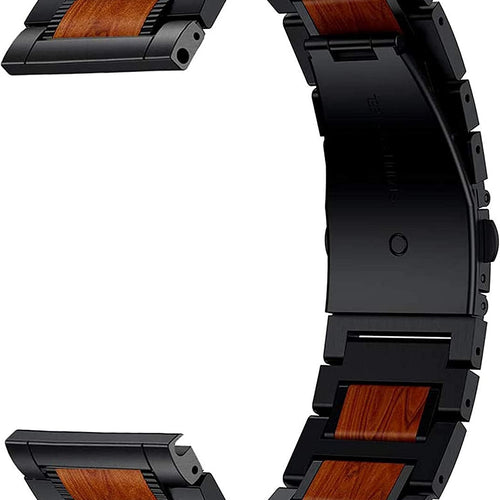 Bracelet bois/acier Amazfit GTR 4 (noir)