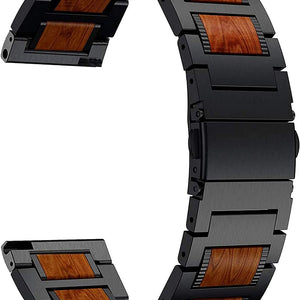 Amazfit Bip 5 Wooden/Steel Strap (Black)