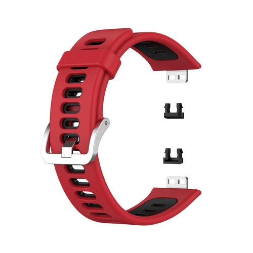 Huawei Watch Fit SE sport gesp bandje (rood/zwart)