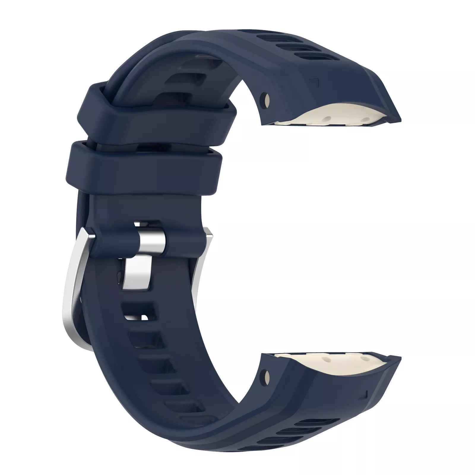 Silicone Strap, dark blue, without a watch, 3/4 front view