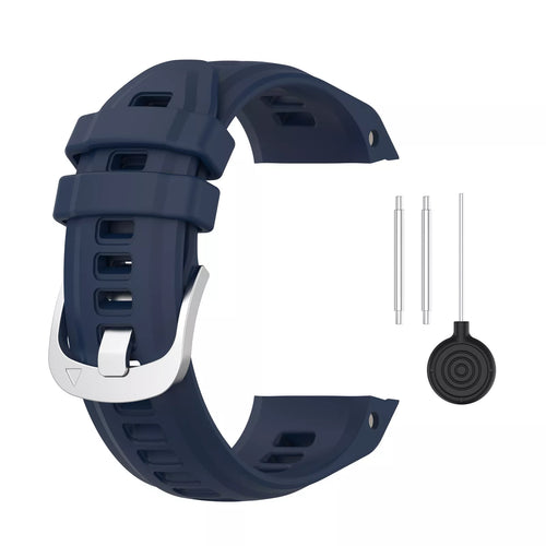Silicone Strap, dark blue, without a watch, 3/4 front view