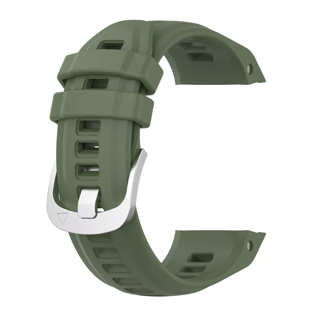 Silicone Strap, dark green, without a watch, 3/4 front view
