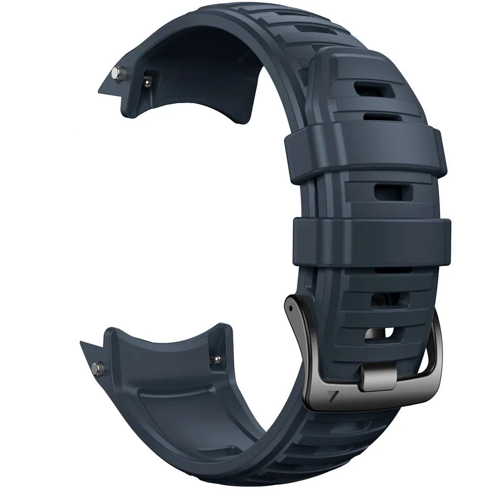 Silicone Strap, dark blue, without a watch, 3/4 front view