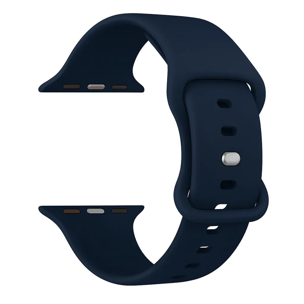 Apple Watch Klassisches Silikonarmband (Dunkelblau)