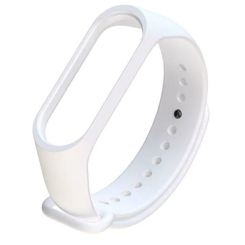 Silicone Strap, white, without a watch, 3/4 front view