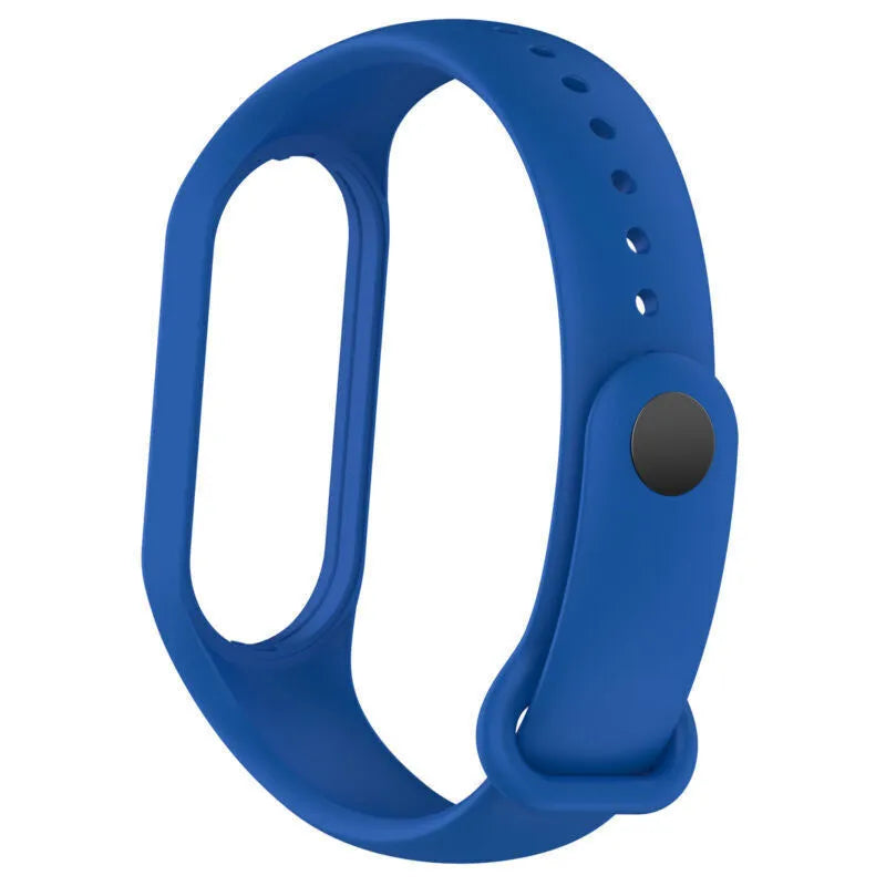 Silicone Strap, blue, without a watch, 3/4 front view