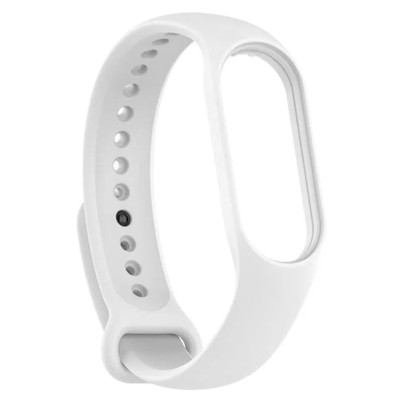 Silicone Strap, white, without a watch, 3/4 front view