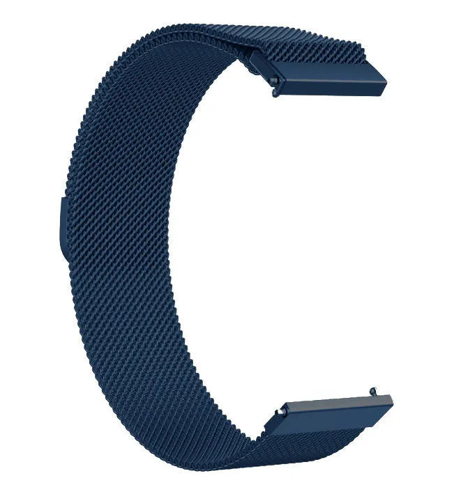 Milanese Strap, blue, without a watch, 3/4 front view