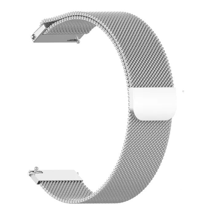 Milanese Strap, silver, without a watch, 3/4 front view