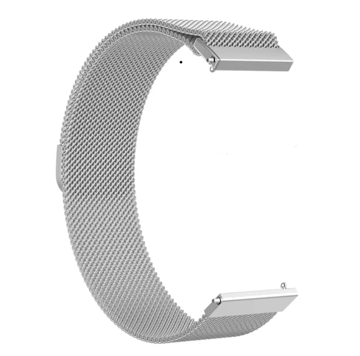 Milanese Strap, silver, without a watch, 3/4 front view
