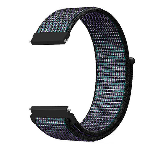 Amazfit Balance nylon bandje (zwart/blauw)