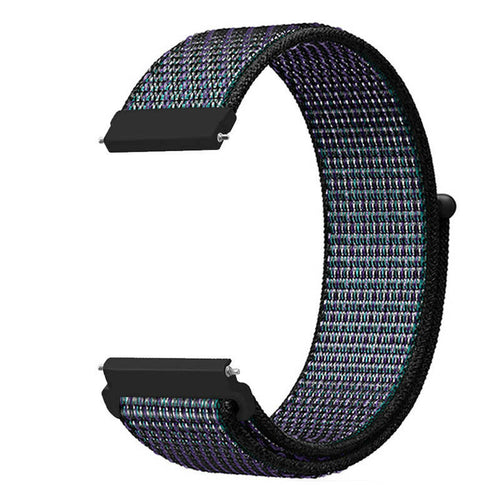 Correa nylon Amazfit Bip 5 (negro/azul)