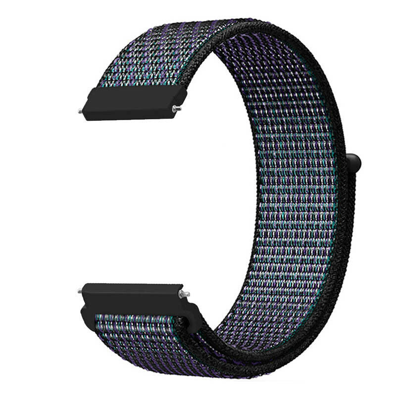 Correa nylon Amazfit Bip 5 (negro/azul)