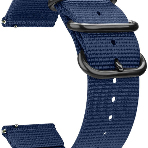 Withings ScanWatch 2 - 42mm nylon gesp band (blauw)